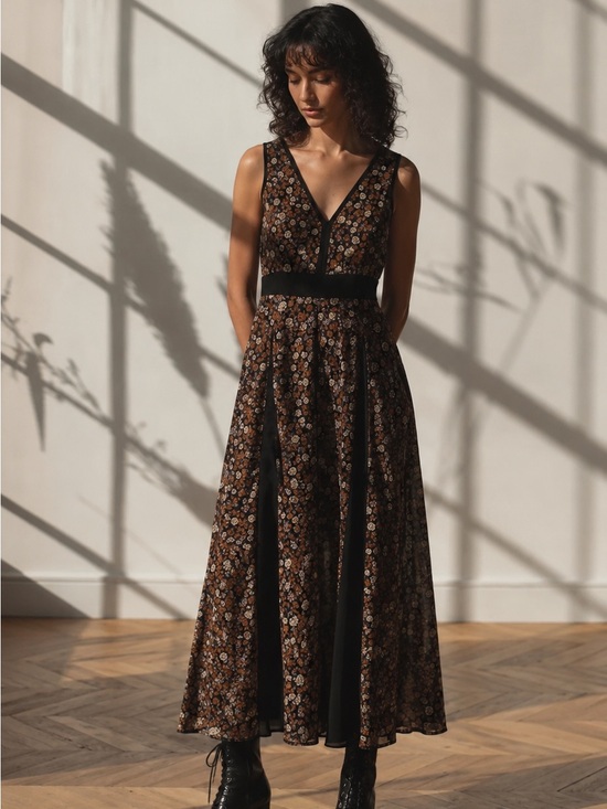 Scotch & Soda Dresses & Skirts - NWT Scotch & Soda Floral Maxi Dress XS Boho Prairie Cottagecore